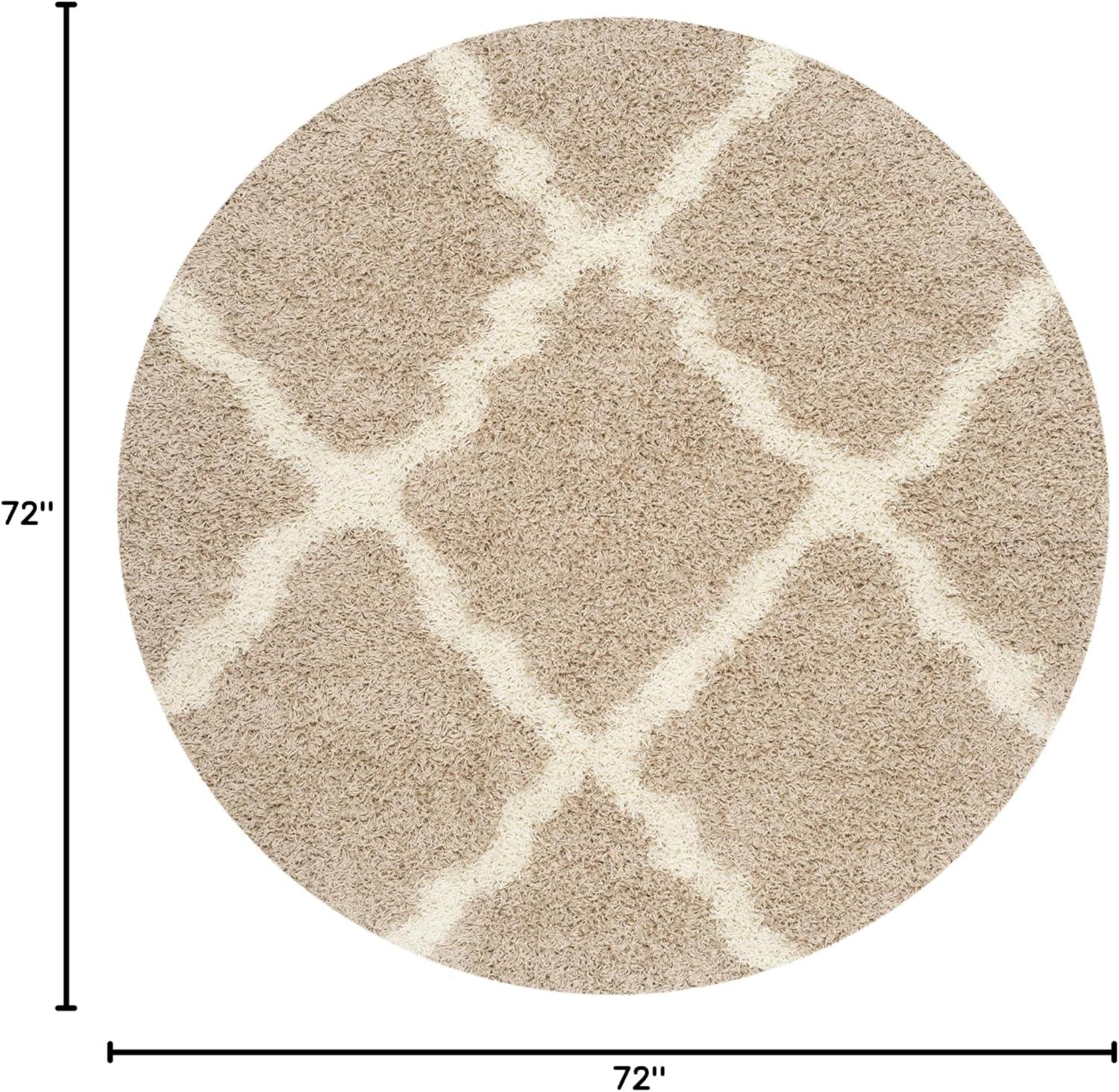 image:imageSAFAVIEH Area Rug 8x10 Dallas Shag Collection Large Ivory amp Beige Trellis Pattern NonShedding amp Easy Cleaning Plush Thick Pile Ideal for Living Room Bedroom Dining Space SGD257BBeigeIvory