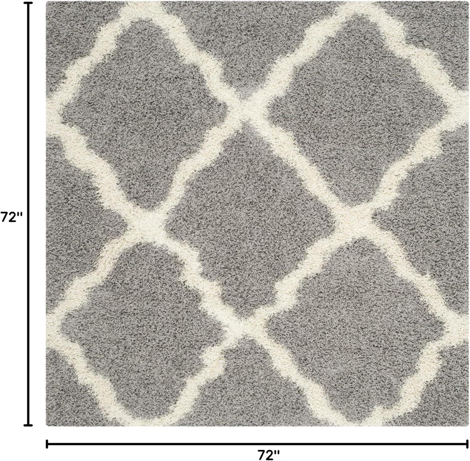 image:imageSAFAVIEH Area Rug 8x10 Dallas Shag Collection Large Ivory amp Beige Trellis Pattern NonShedding amp Easy Cleaning Plush Thick Pile Ideal for Living Room Bedroom Dining Space SGD257BGreyIvory