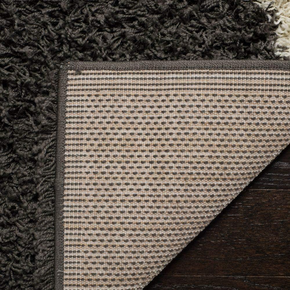 image:imageSAFAVIEH Area Rug 8x10 Dallas Shag Collection Large Ivory amp Beige Trellis Pattern NonShedding amp Easy Cleaning Plush Thick Pile Ideal for Living Room Bedroom Dining Space SGD257BDark GreyIvory