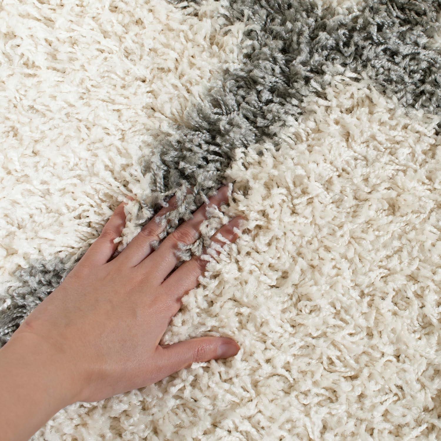 image:imageSAFAVIEH Area Rug 8x10 Dallas Shag Collection Large Ivory amp Beige Trellis Pattern NonShedding amp Easy Cleaning Plush Thick Pile Ideal for Living Room Bedroom Dining Space SGD257BIvoryGrey