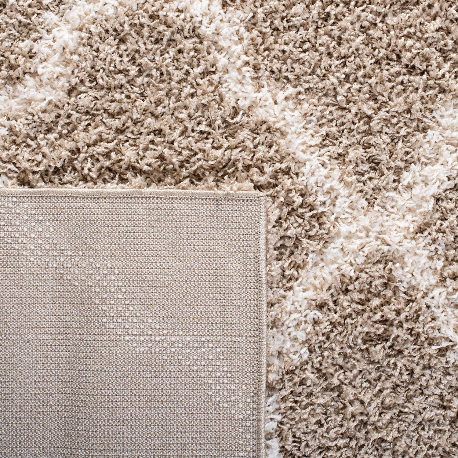 image:imageSAFAVIEH Area Rug 8x10 Dallas Shag Collection Large Ivory amp Beige Trellis Pattern NonShedding amp Easy Cleaning Plush Thick Pile Ideal for Living Room Bedroom Dining Space SGD257BBeigeIvory