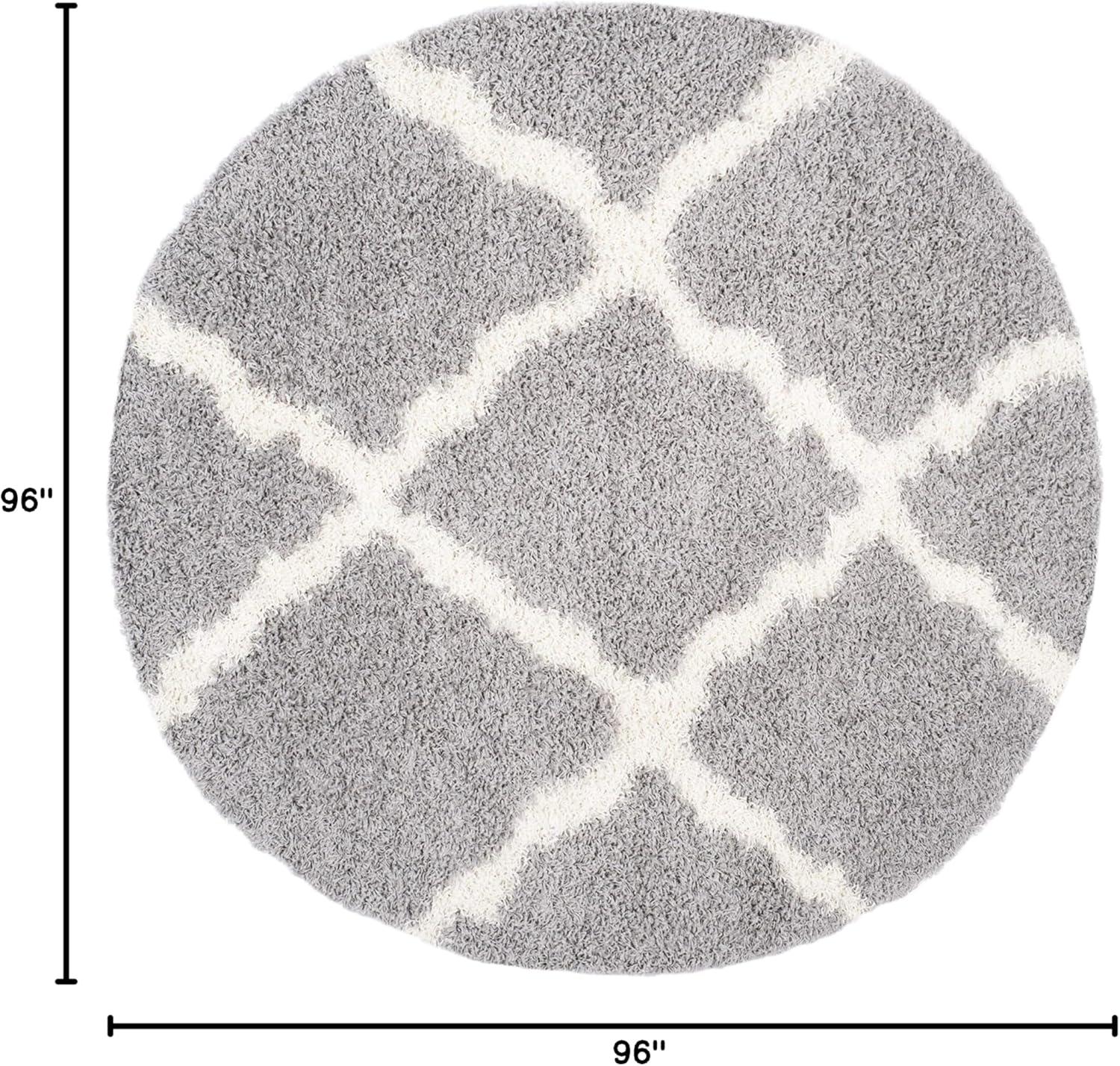 image:imageSAFAVIEH Area Rug 8x10 Dallas Shag Collection Large Ivory amp Beige Trellis Pattern NonShedding amp Easy Cleaning Plush Thick Pile Ideal for Living Room Bedroom Dining Space SGD257BGreyIvory