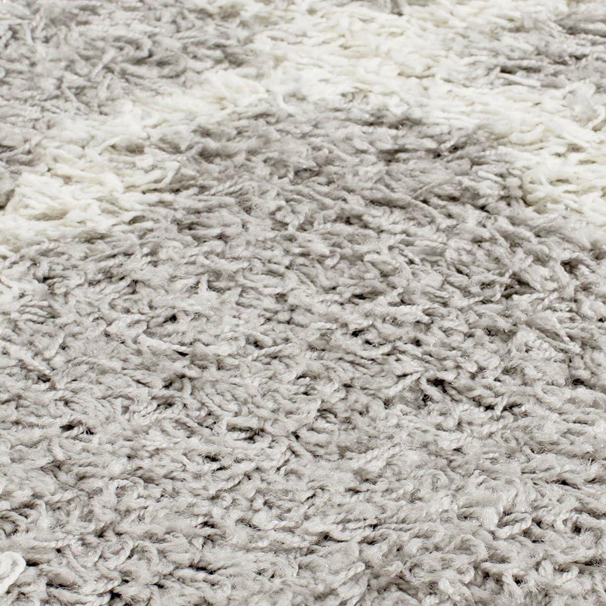 image:imageSAFAVIEH Area Rug 8x10 Dallas Shag Collection Large Ivory amp Beige Trellis Pattern NonShedding amp Easy Cleaning Plush Thick Pile Ideal for Living Room Bedroom Dining Space SGD257BGreyIvory