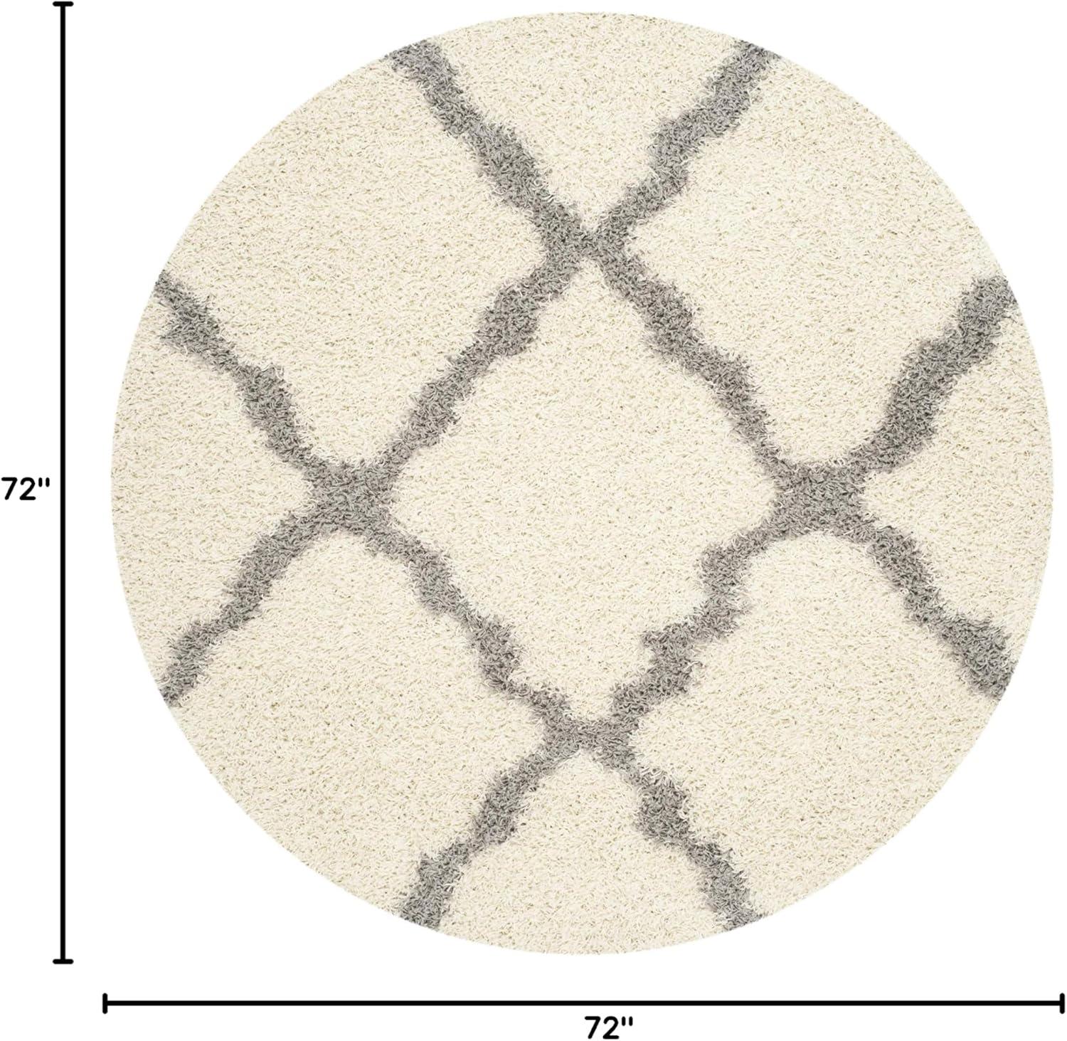 image:imageSAFAVIEH Area Rug 8x10 Dallas Shag Collection Large Ivory amp Beige Trellis Pattern NonShedding amp Easy Cleaning Plush Thick Pile Ideal for Living Room Bedroom Dining Space SGD257BIvoryGrey