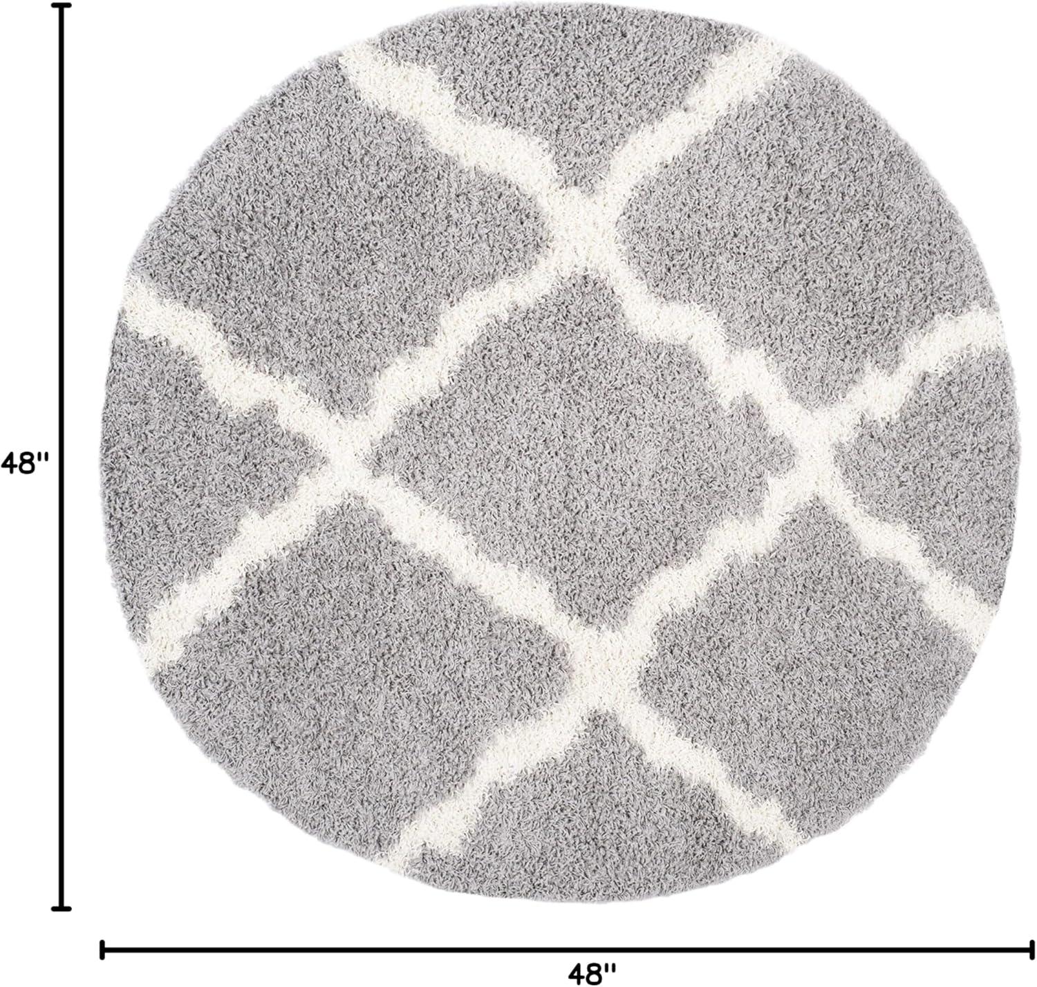 image:imageSAFAVIEH Area Rug 8x10 Dallas Shag Collection Large Ivory amp Beige Trellis Pattern NonShedding amp Easy Cleaning Plush Thick Pile Ideal for Living Room Bedroom Dining Space SGD257BGreyIvory