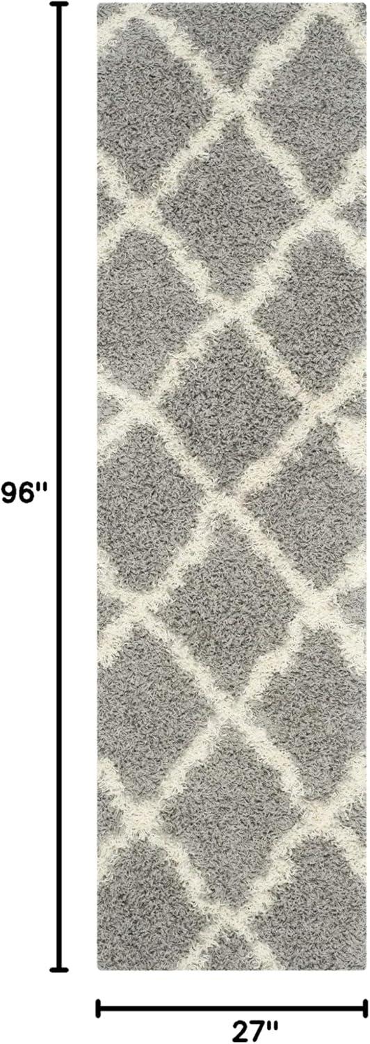 image:imageSAFAVIEH Area Rug 8x10 Dallas Shag Collection Large Ivory amp Beige Trellis Pattern NonShedding amp Easy Cleaning Plush Thick Pile Ideal for Living Room Bedroom Dining Space SGD257BGreyIvory