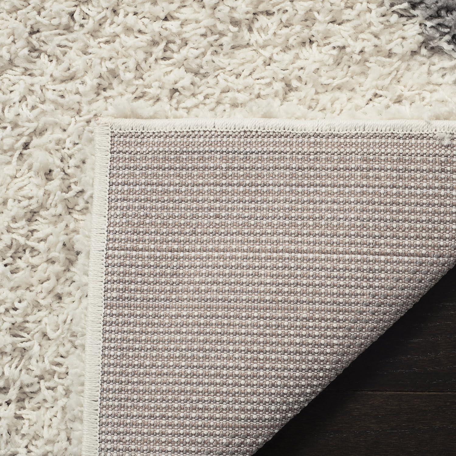 image:imageSAFAVIEH Area Rug 8x10 Dallas Shag Collection Large Ivory amp Beige Trellis Pattern NonShedding amp Easy Cleaning Plush Thick Pile Ideal for Living Room Bedroom Dining Space SGD257BIvoryGrey