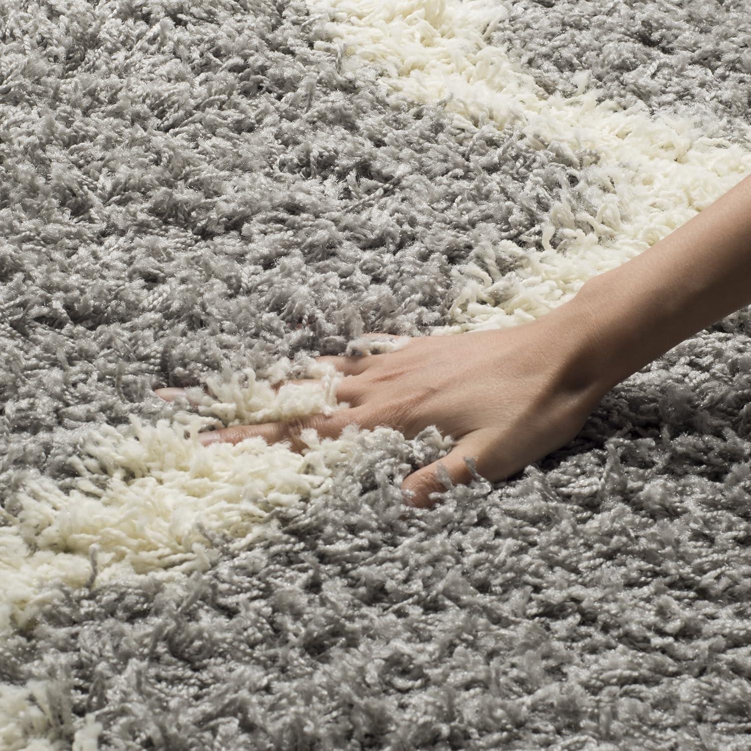 image:imageSAFAVIEH Area Rug 8x10 Dallas Shag Collection Large Ivory amp Beige Trellis Pattern NonShedding amp Easy Cleaning Plush Thick Pile Ideal for Living Room Bedroom Dining Space SGD257BGreyIvory