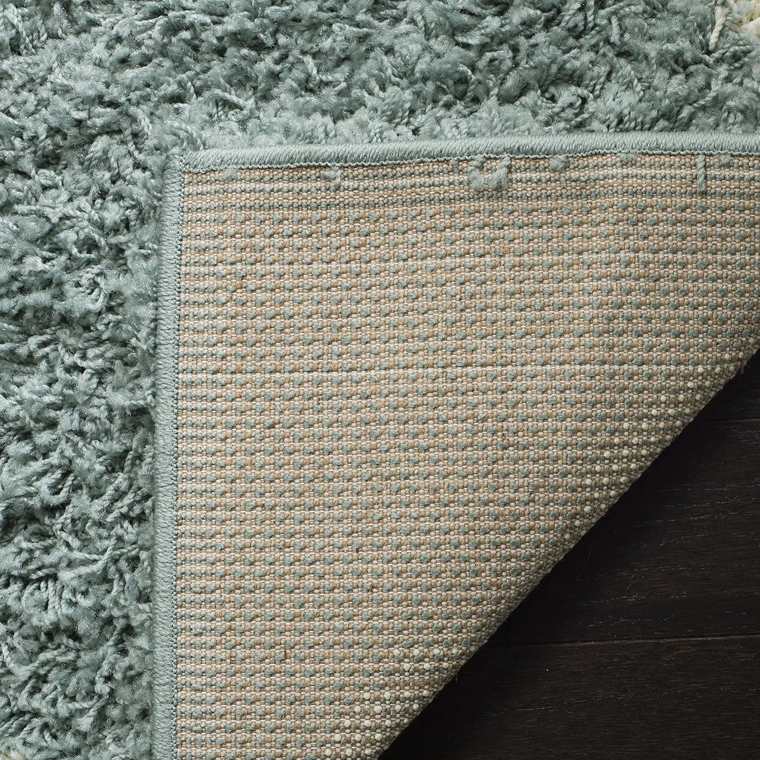 image:imageSAFAVIEH Area Rug 8x10 Dallas Shag Collection Large Ivory amp Beige Trellis Pattern NonShedding amp Easy Cleaning Plush Thick Pile Ideal for Living Room Bedroom Dining Space SGD257BSeafoamIvory