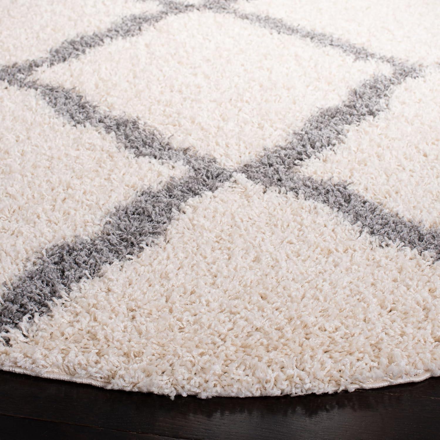 image:imageSAFAVIEH Area Rug 8x10 Dallas Shag Collection Large Ivory amp Beige Trellis Pattern NonShedding amp Easy Cleaning Plush Thick Pile Ideal for Living Room Bedroom Dining Space SGD257BIvoryGrey