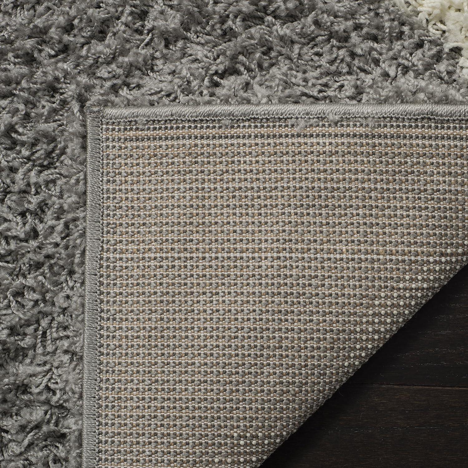 image:imageSAFAVIEH Area Rug 8x10 Dallas Shag Collection Large Ivory amp Beige Trellis Pattern NonShedding amp Easy Cleaning Plush Thick Pile Ideal for Living Room Bedroom Dining Space SGD257BGreyIvory
