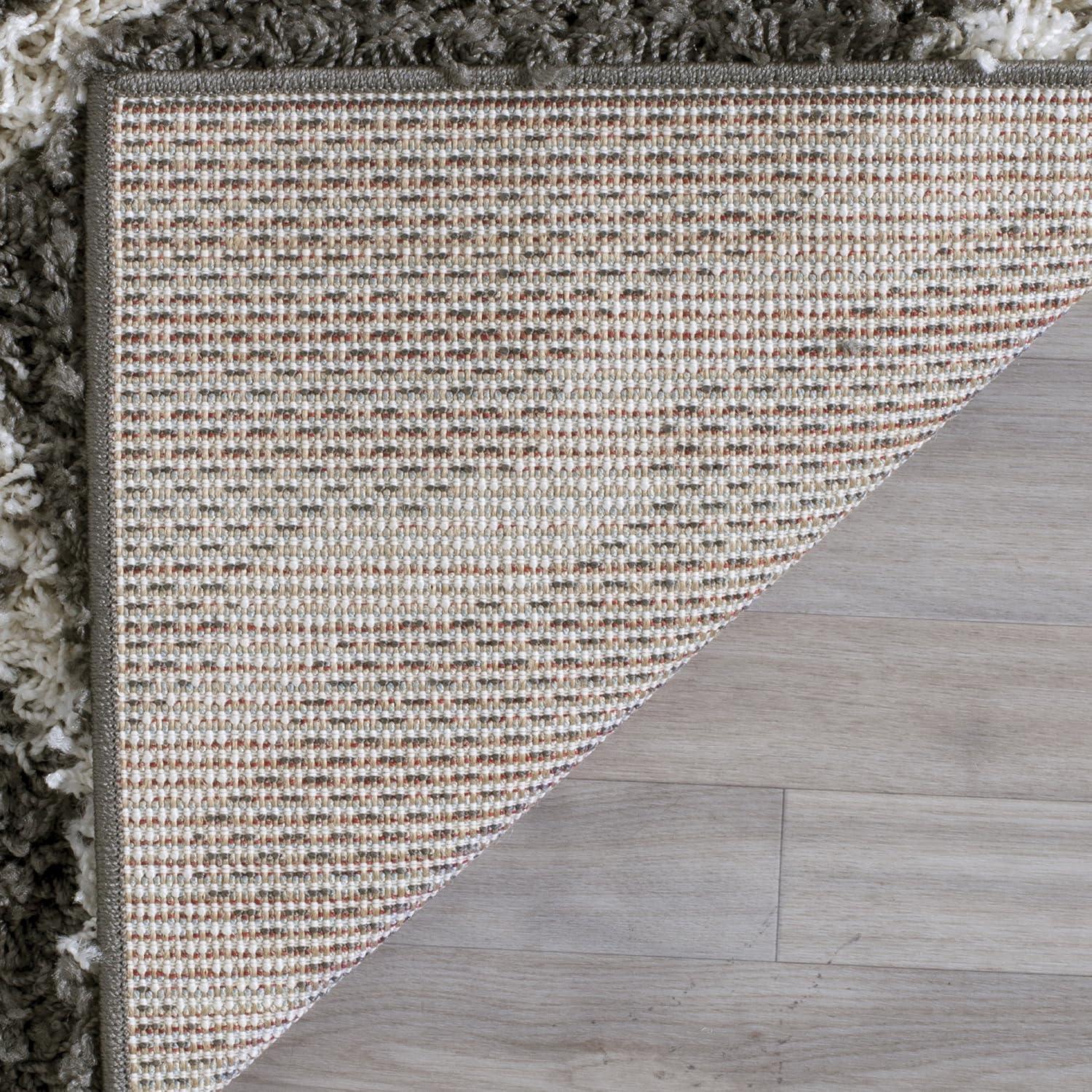 image:imageSAFAVIEH Area Rug 8x10 Dallas Shag Collection Large Ivory amp Beige Trellis Pattern NonShedding amp Easy Cleaning Plush Thick Pile Ideal for Living Room Bedroom Dining Space SGD257BDark GreyIvory