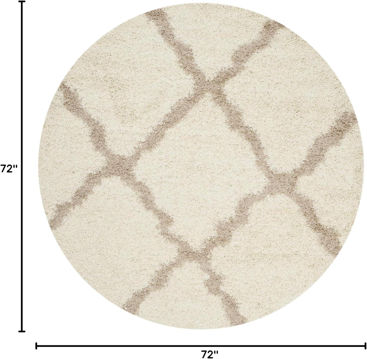 image:imageSAFAVIEH Area Rug 8x10 Dallas Shag Collection Large Ivory amp Beige Trellis Pattern NonShedding amp Easy Cleaning Plush Thick Pile Ideal for Living Room Bedroom Dining Space SGD257BIvoryBeige