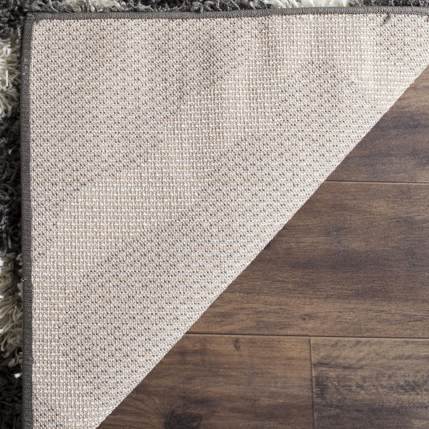 image:imageSAFAVIEH Area Rug 8x10 Dallas Shag Collection Large Ivory amp Beige Trellis Pattern NonShedding amp Easy Cleaning Plush Thick Pile Ideal for Living Room Bedroom Dining Space SGD257BDark GreyIvory
