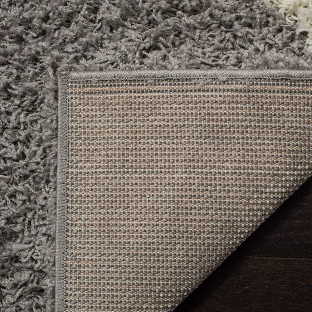 image:imageSAFAVIEH Area Rug 8x10 Dallas Shag Collection Large Ivory amp Beige Trellis Pattern NonShedding amp Easy Cleaning Plush Thick Pile Ideal for Living Room Bedroom Dining Space SGD257BGreyIvory
