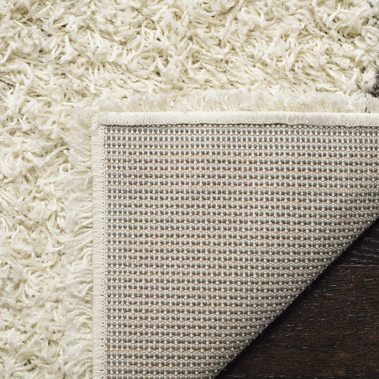 image:imageSAFAVIEH Area Rug 8x10 Dallas Shag Collection Large Ivory amp Beige Trellis Pattern NonShedding amp Easy Cleaning Plush Thick Pile Ideal for Living Room Bedroom Dining Space SGD257BIvoryDark Grey