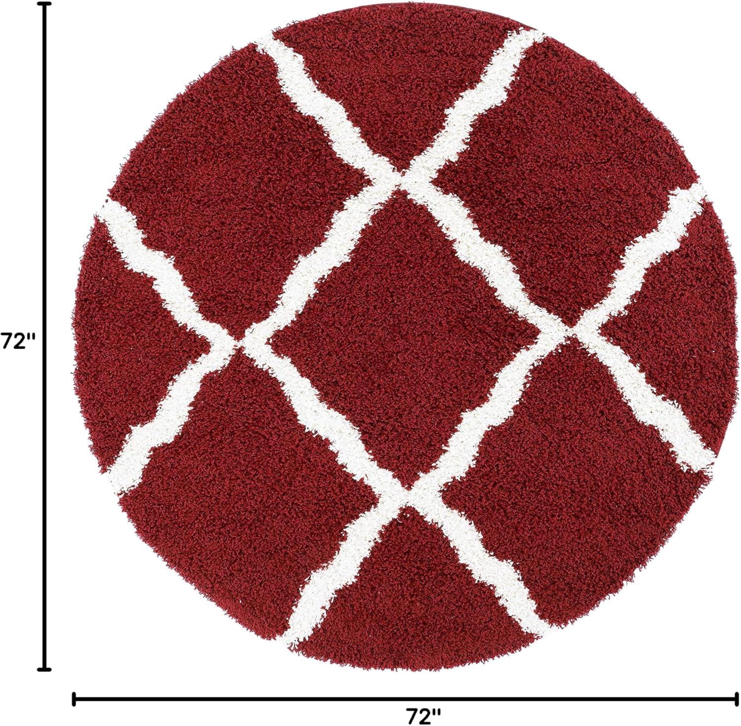 image:imageSAFAVIEH Area Rug 8x10 Dallas Shag Collection Large Ivory amp Beige Trellis Pattern NonShedding amp Easy Cleaning Plush Thick Pile Ideal for Living Room Bedroom Dining Space SGD257BRedIvory