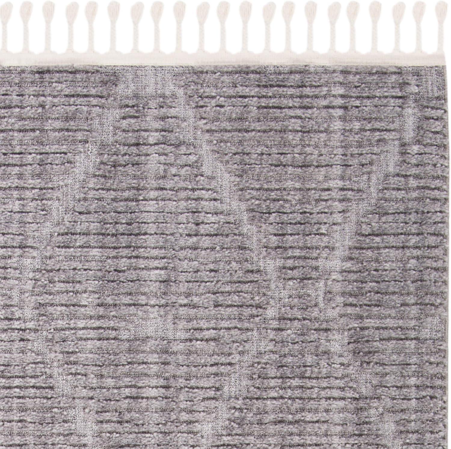 image:imageSAFAVIEH Area Rug 8x10 Marrakesh Collection Large Beige Moroccan Trellis Design with Tassel Detail NonShedding amp Easy to Clean Ideal for Living Room Bedroom Dining Space MRK517CGrey