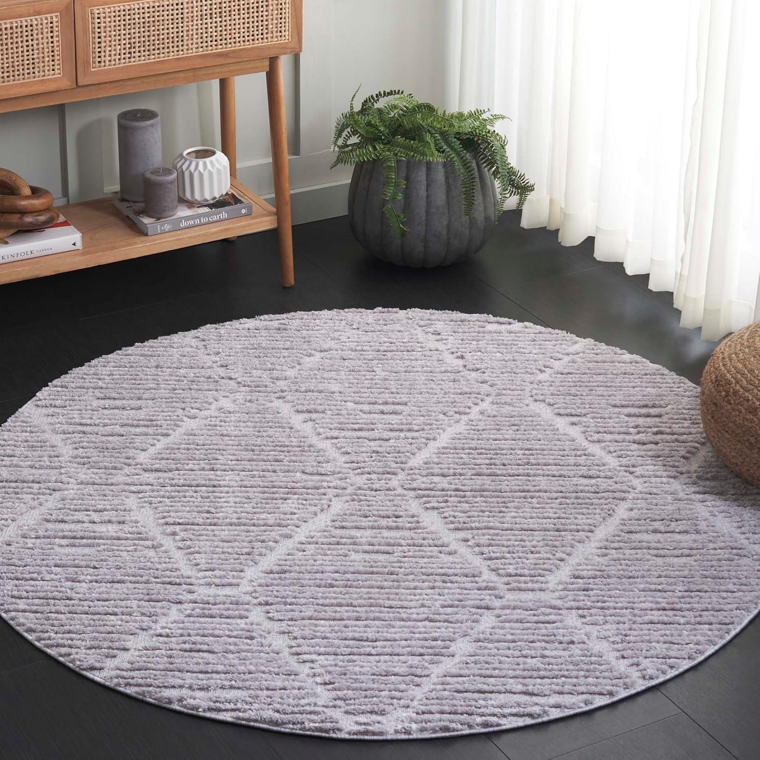 image:imageSAFAVIEH Area Rug 8x10 Marrakesh Collection Large Beige Moroccan Trellis Design with Tassel Detail NonShedding amp Easy to Clean Ideal for Living Room Bedroom Dining Space MRK517CGrey