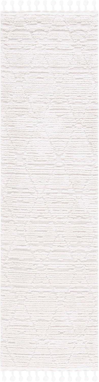 image:imageSAFAVIEH Area Rug 8x10 Marrakesh Collection Large Beige Moroccan Trellis Design with Tassel Detail NonShedding amp Easy to Clean Ideal for Living Room Bedroom Dining Space MRK517CBeige