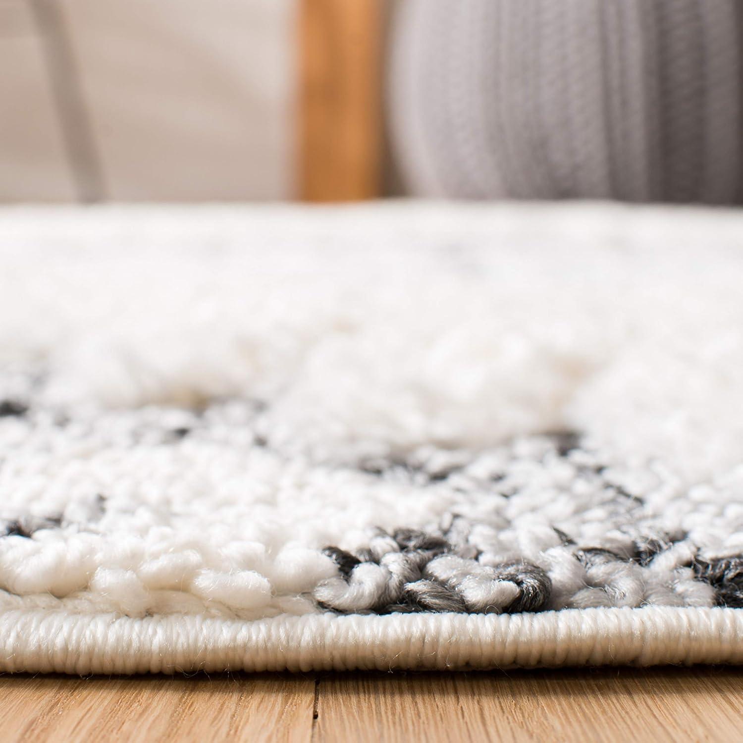 image:imageSAFAVIEH Area Rug 8x10 Moroccan Tassel Shag Collection Large Ivory amp Brown Boho Design NonShedding amp Easy Cleaning Plush Pile Ideal for Living Room Bedroom Dining Space MTS652AIvoryGrey