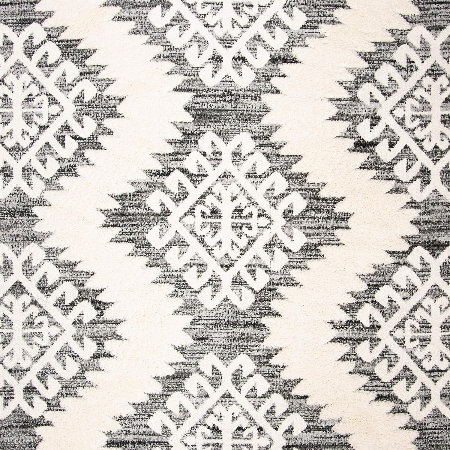 image:imageSAFAVIEH Area Rug 8x10 Moroccan Tassel Shag Collection Large Ivory amp Brown Boho Design NonShedding amp Easy Cleaning Plush Pile Ideal for Living Room Bedroom Dining Space MTS652AIvoryGrey