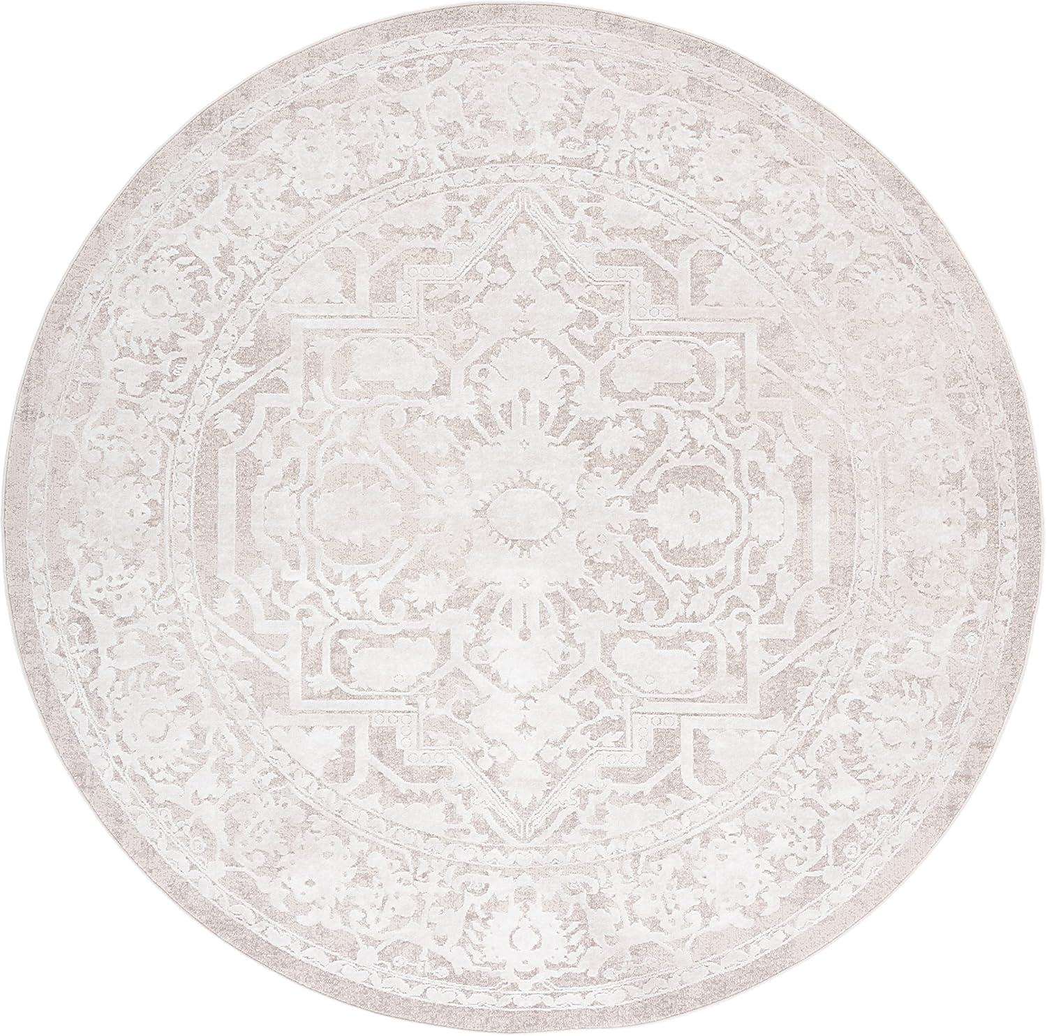 image:imageSAFAVIEH Area Rug 8x10 Reflection Collection Large Light Grey amp Cream NonShedding amp Easy Cleaning Ideal for Living Room Bedroom Dining Space RFT665CBeigeCream