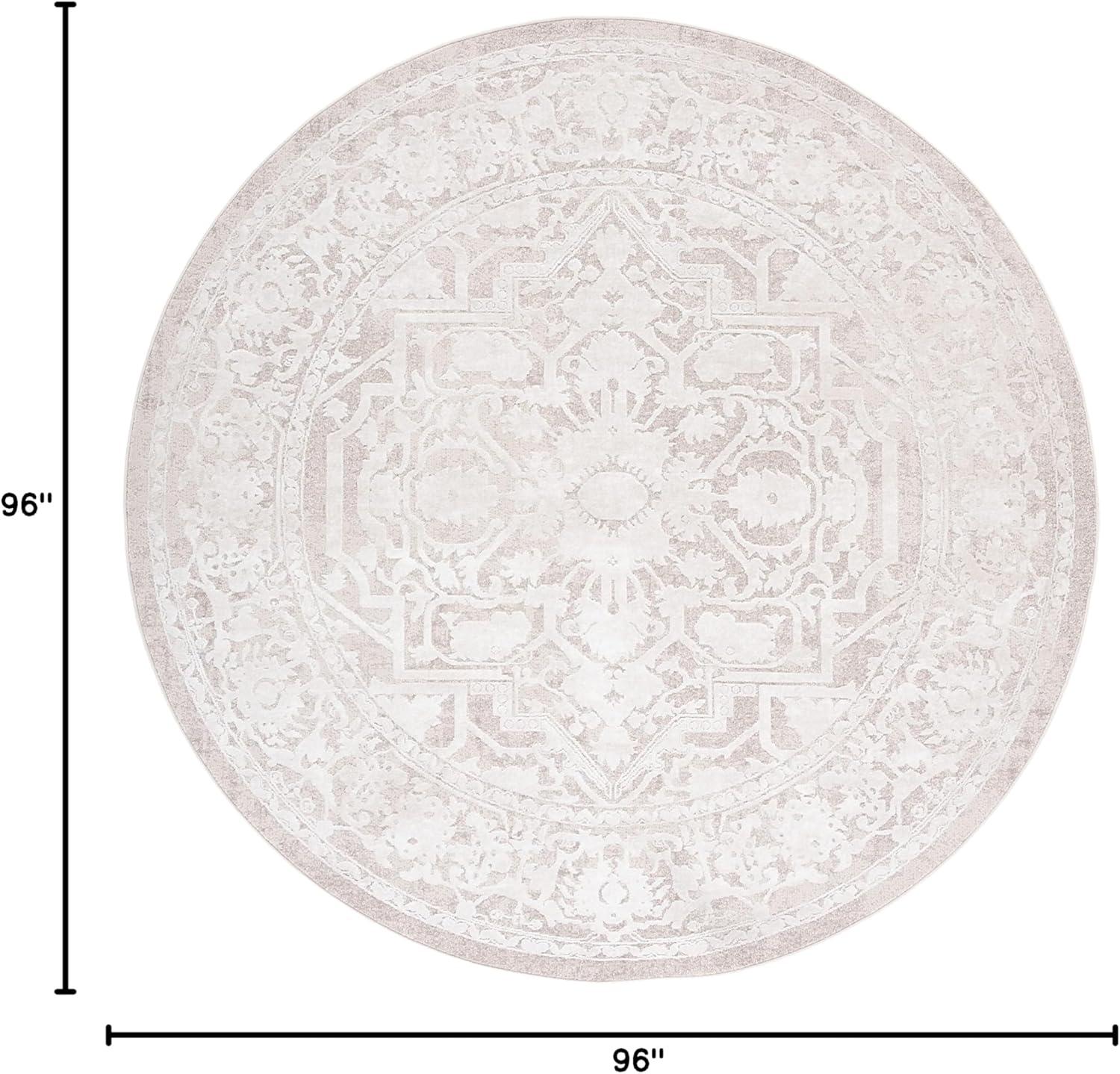 image:imageSAFAVIEH Area Rug 8x10 Reflection Collection Large Light Grey amp Cream NonShedding amp Easy Cleaning Ideal for Living Room Bedroom Dining Space RFT665CBeigeCream