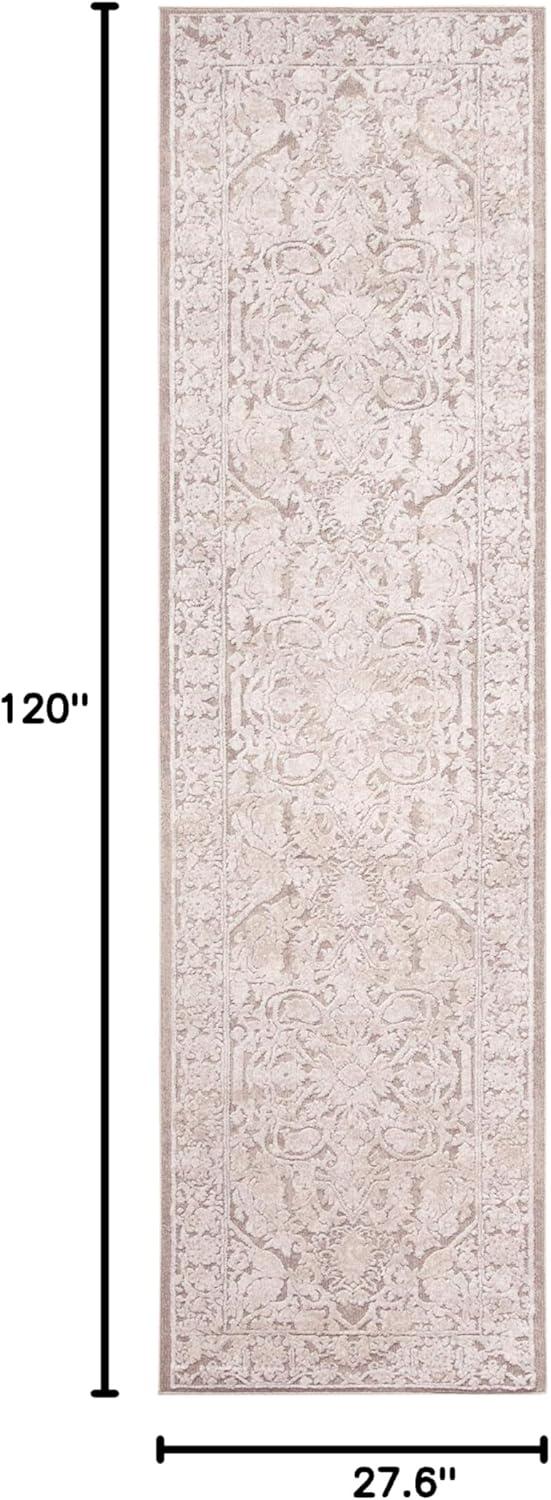 image:imageSAFAVIEH Area Rug 8x10 Reflection Collection Large Light Grey amp Cream NonShedding amp Easy Cleaning Ideal for Living Room Bedroom Dining Space RFT665CBeigeCream