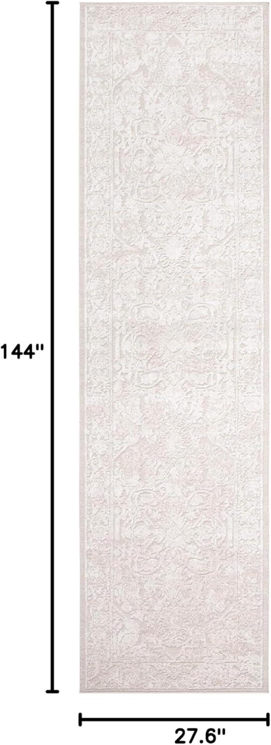 image:imageSAFAVIEH Area Rug 8x10 Reflection Collection Large Light Grey amp Cream NonShedding amp Easy Cleaning Ideal for Living Room Bedroom Dining Space RFT665CCremeIvory