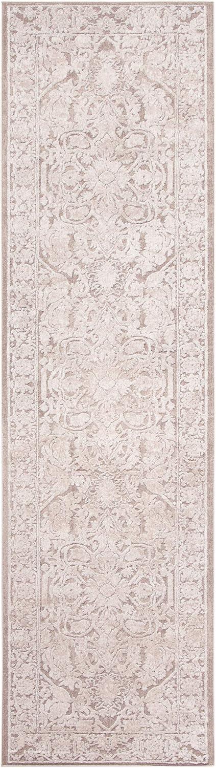 image:imageSAFAVIEH Area Rug 8x10 Reflection Collection Large Light Grey amp Cream NonShedding amp Easy Cleaning Ideal for Living Room Bedroom Dining Space RFT665CBeigeCream