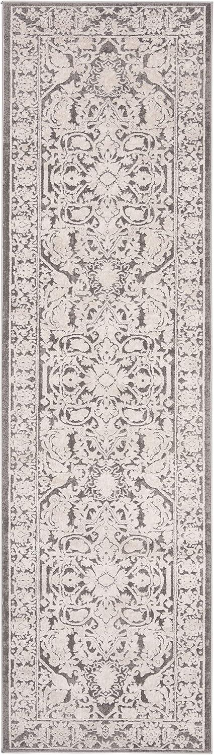 image:imageSAFAVIEH Area Rug 8x10 Reflection Collection Large Light Grey amp Cream NonShedding amp Easy Cleaning Ideal for Living Room Bedroom Dining Space RFT665CDark GreyCream