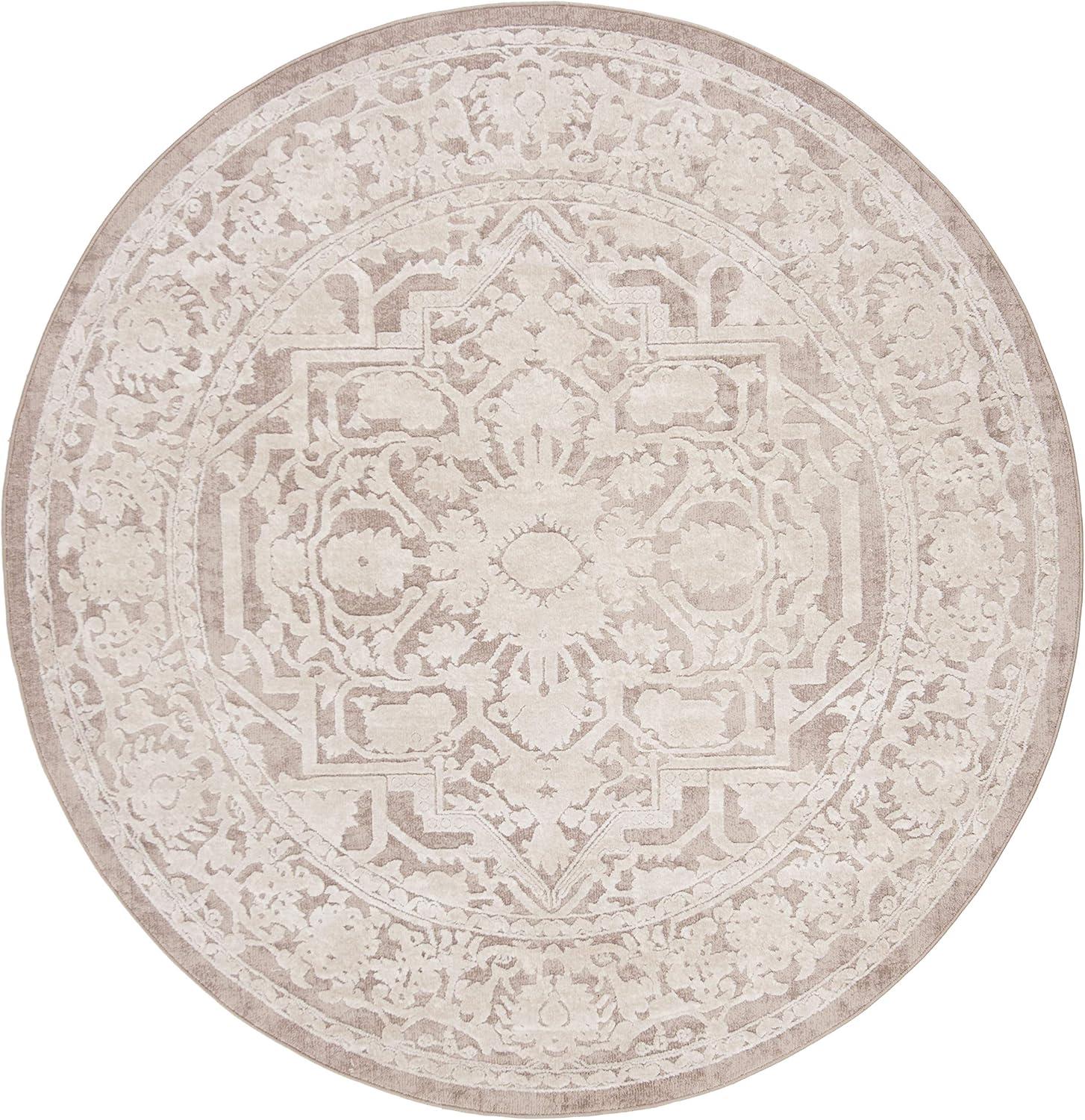 image:imageSAFAVIEH Area Rug 8x10 Reflection Collection Large Light Grey amp Cream NonShedding amp Easy Cleaning Ideal for Living Room Bedroom Dining Space RFT665CBeigeCream