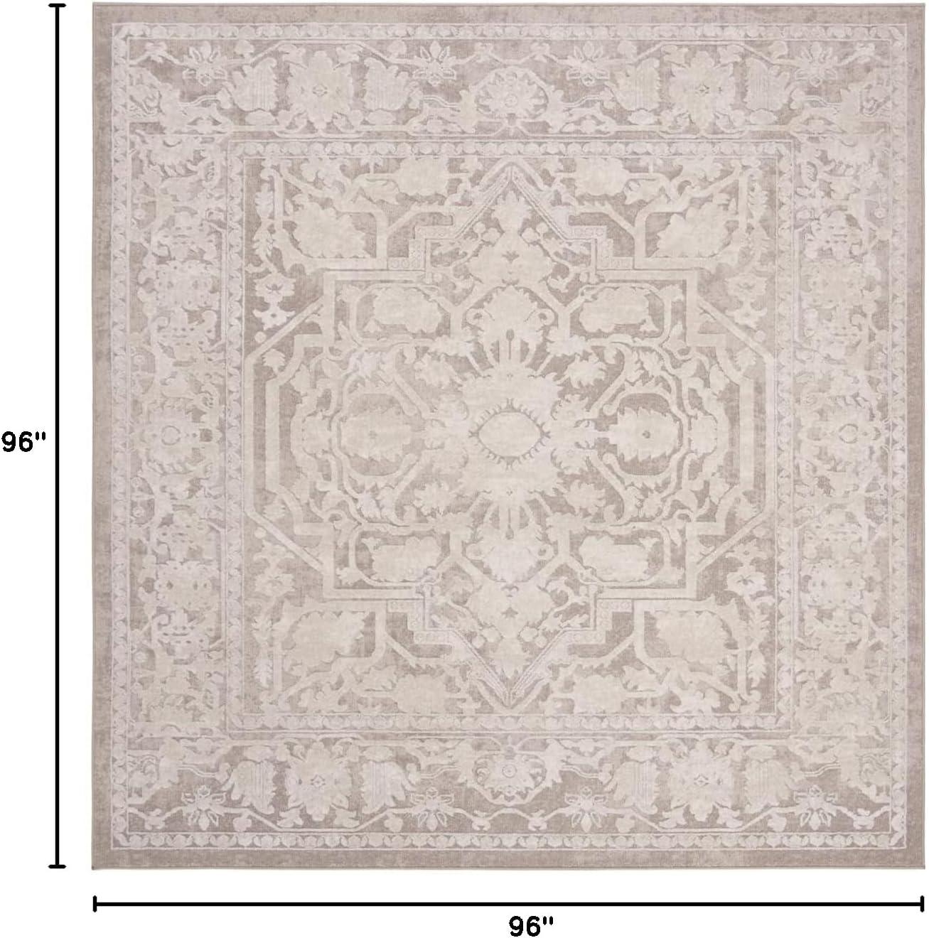 image:imageSAFAVIEH Area Rug 8x10 Reflection Collection Large Light Grey amp Cream NonShedding amp Easy Cleaning Ideal for Living Room Bedroom Dining Space RFT665CBeigeCream