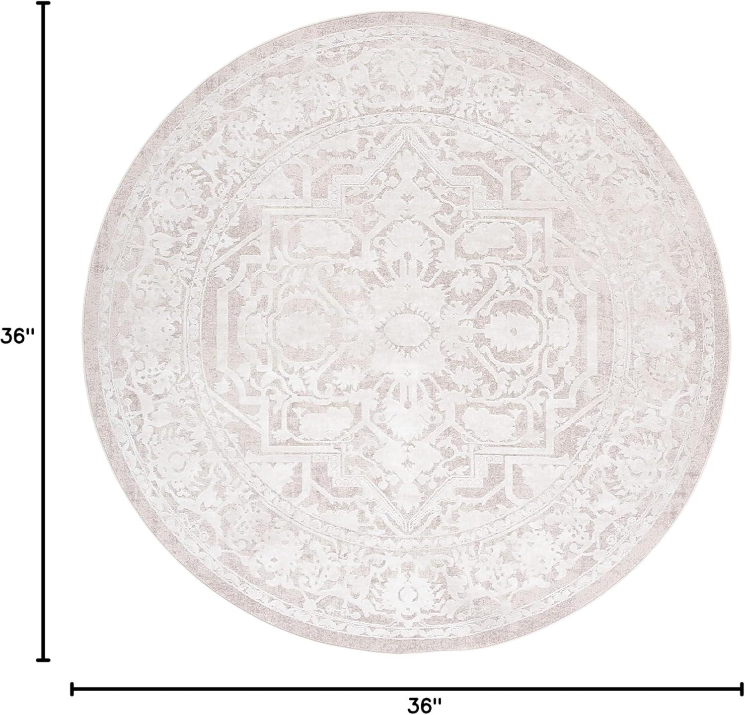 image:imageSAFAVIEH Area Rug 8x10 Reflection Collection Large Light Grey amp Cream NonShedding amp Easy Cleaning Ideal for Living Room Bedroom Dining Space RFT665CBeigeCream