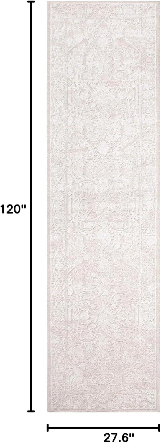 image:imageSAFAVIEH Area Rug 8x10 Reflection Collection Large Light Grey amp Cream NonShedding amp Easy Cleaning Ideal for Living Room Bedroom Dining Space RFT665CCremeIvory