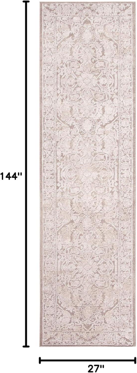 image:imageSAFAVIEH Area Rug 8x10 Reflection Collection Large Light Grey amp Cream NonShedding amp Easy Cleaning Ideal for Living Room Bedroom Dining Space RFT665CBeigeCream