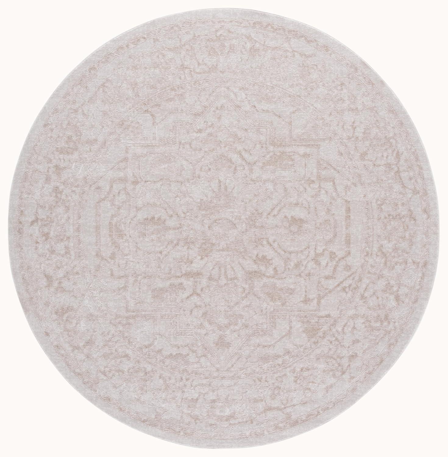 image:imageSAFAVIEH Area Rug 8x10 Reflection Collection Large Light Grey amp Cream NonShedding amp Easy Cleaning Ideal for Living Room Bedroom Dining Space RFT665CCremeIvory