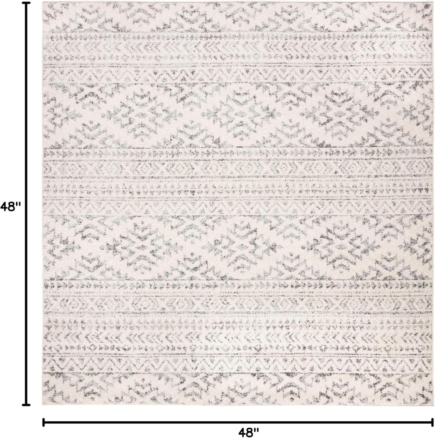 image:imageSAFAVIEH Area Rug 8x10 Tulum Collection Large Ivory amp Navy Moroccan Boho Tribal Design NonShedding amp Easy to Clean Ideal for Living Room Bedroom Dining Space TUL272DIvoryGrey