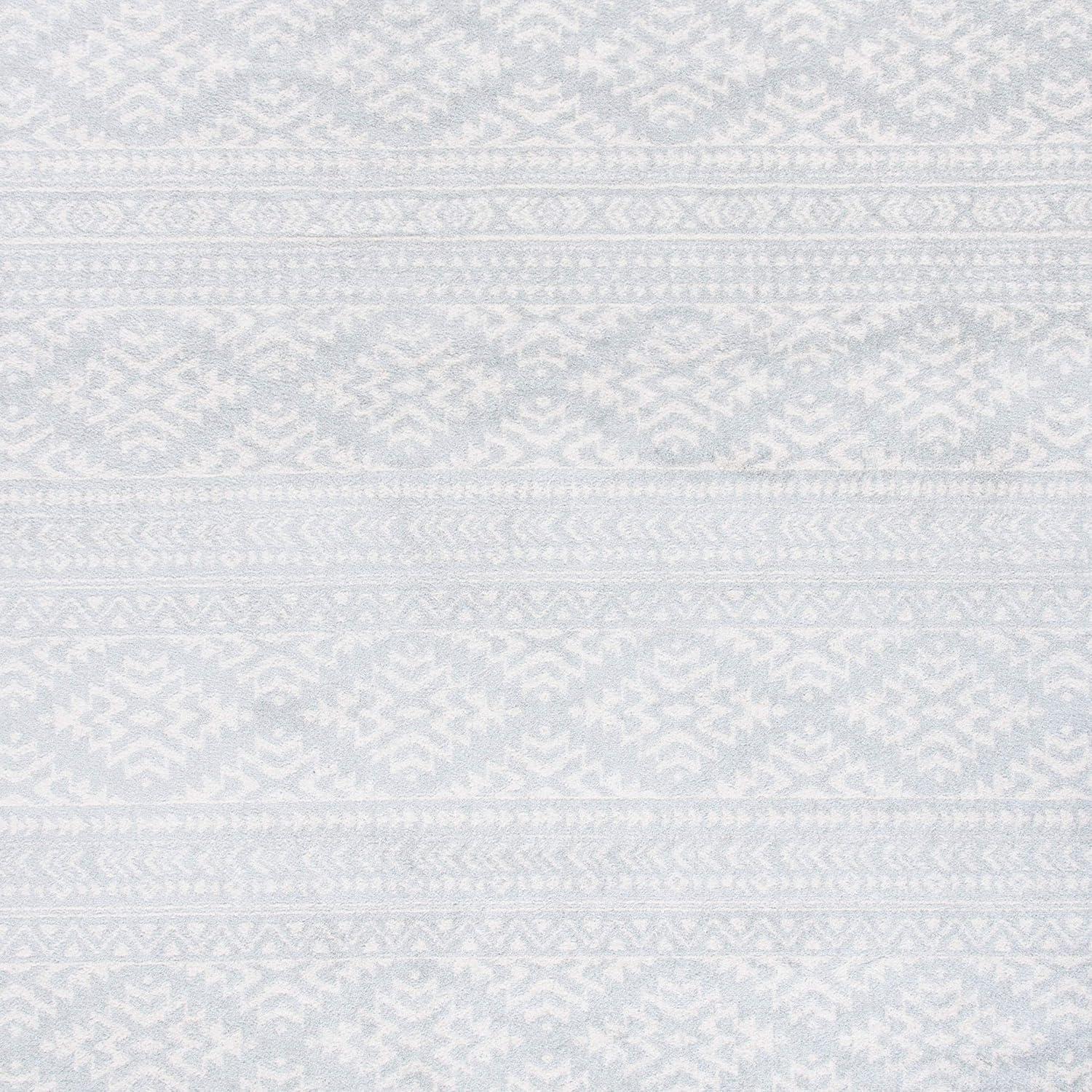 image:imageSAFAVIEH Area Rug 8x10 Tulum Collection Large Ivory amp Navy Moroccan Boho Tribal Design NonShedding amp Easy to Clean Ideal for Living Room Bedroom Dining Space TUL272DLight GreyIvory
