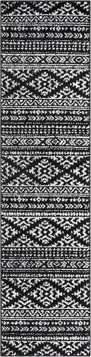image:imageSAFAVIEH Area Rug 8x10 Tulum Collection Large Ivory amp Navy Moroccan Boho Tribal Design NonShedding amp Easy to Clean Ideal for Living Room Bedroom Dining Space TUL272DBlackIvory