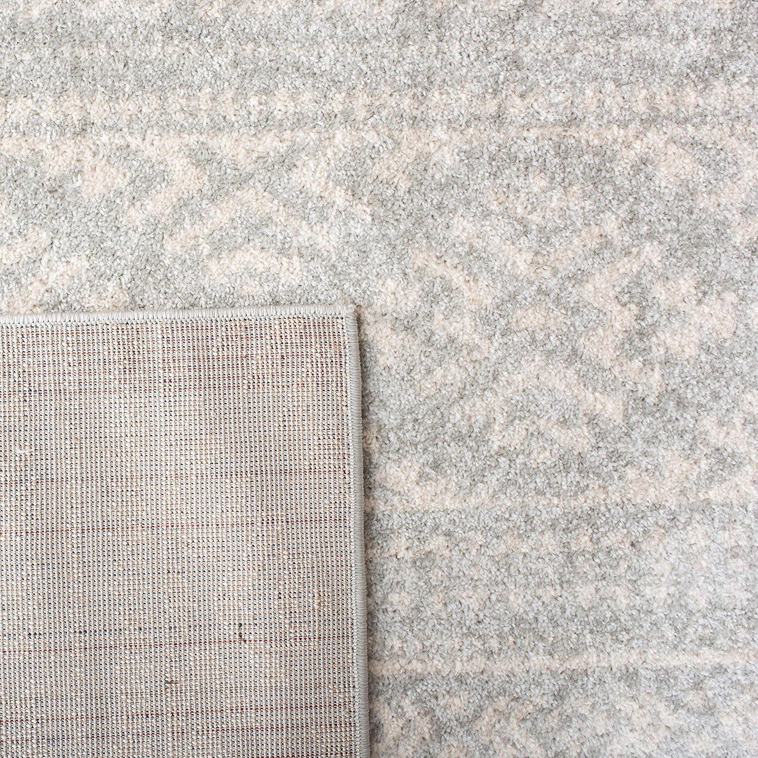 image:imageSAFAVIEH Area Rug 8x10 Tulum Collection Large Ivory amp Navy Moroccan Boho Tribal Design NonShedding amp Easy to Clean Ideal for Living Room Bedroom Dining Space TUL272DLight GreyIvory