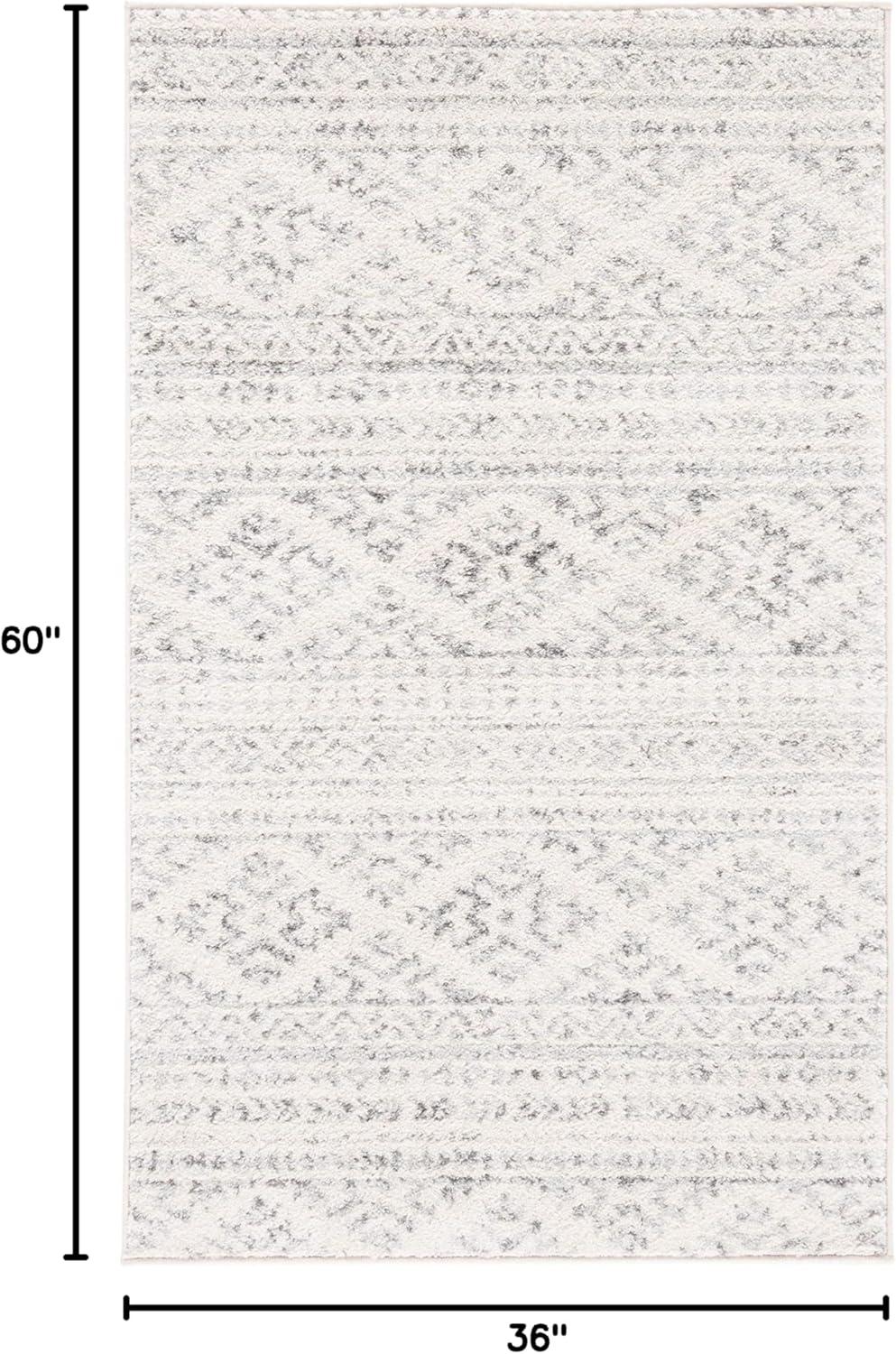 image:imageSAFAVIEH Area Rug 8x10 Tulum Collection Large Ivory amp Navy Moroccan Boho Tribal Design NonShedding amp Easy to Clean Ideal for Living Room Bedroom Dining Space TUL272DIvoryGrey