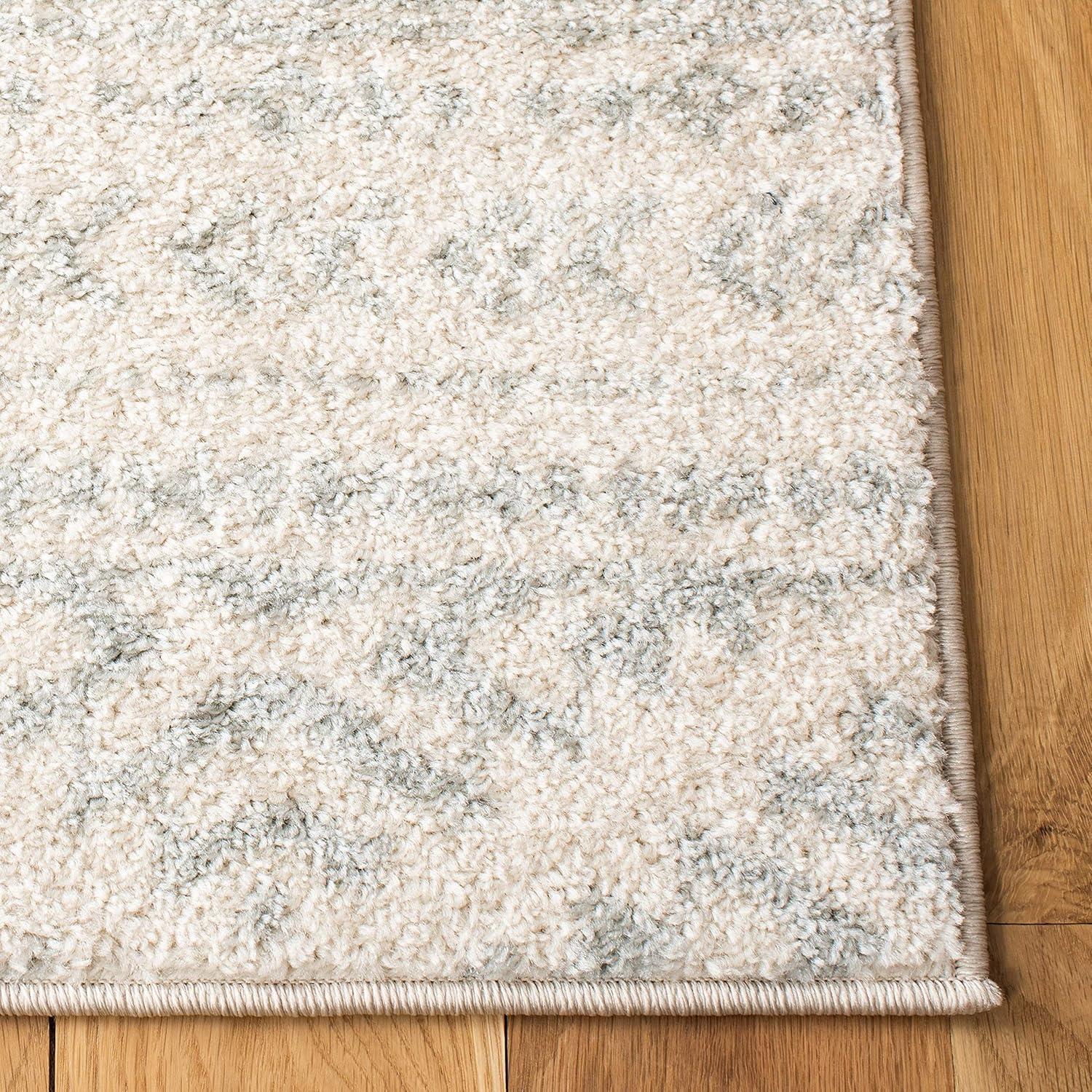 image:imageSAFAVIEH Area Rug 8x10 Tulum Collection Large Ivory amp Navy Moroccan Boho Tribal Design NonShedding amp Easy to Clean Ideal for Living Room Bedroom Dining Space TUL272DIvoryLight Grey