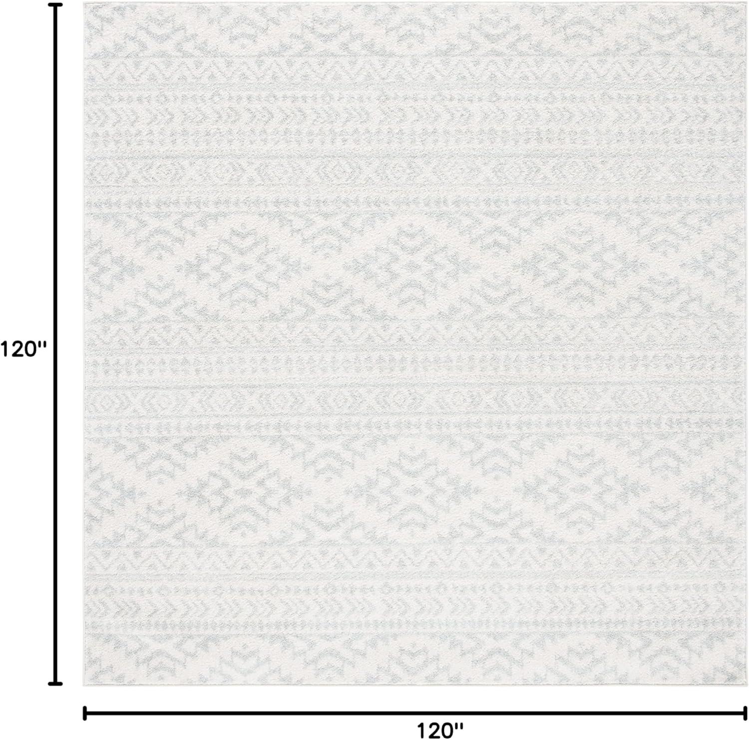 image:imageSAFAVIEH Area Rug 8x10 Tulum Collection Large Ivory amp Navy Moroccan Boho Tribal Design NonShedding amp Easy to Clean Ideal for Living Room Bedroom Dining Space TUL272DIvoryLight Grey