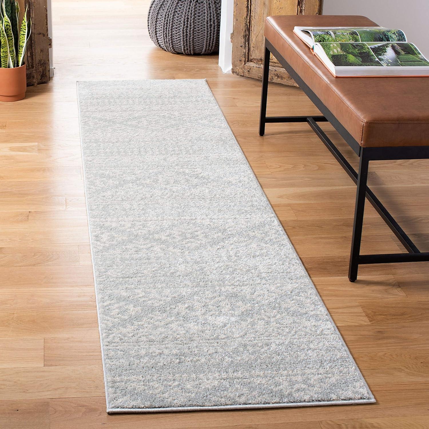image:imageSAFAVIEH Area Rug 8x10 Tulum Collection Large Ivory amp Navy Moroccan Boho Tribal Design NonShedding amp Easy to Clean Ideal for Living Room Bedroom Dining Space TUL272DLight GreyIvory