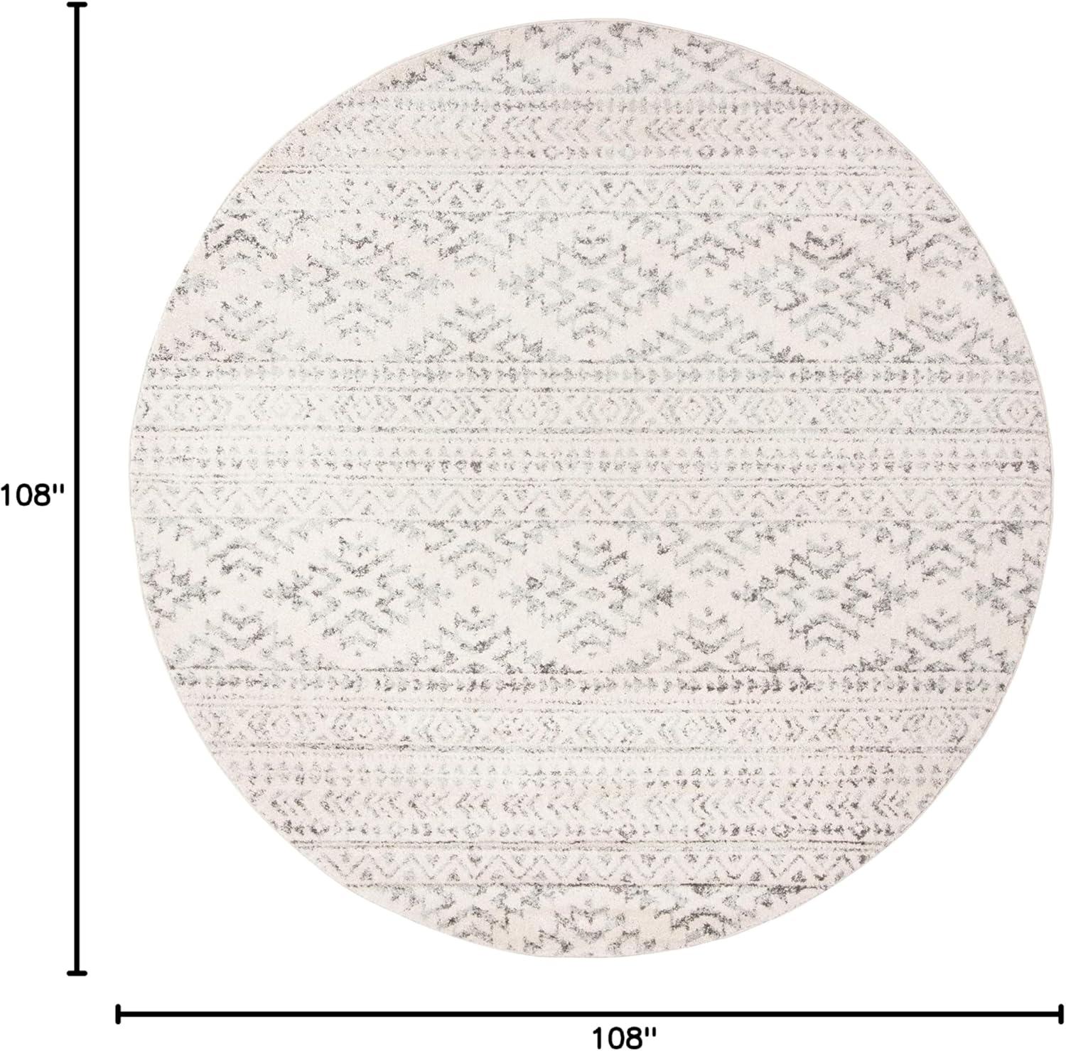 image:imageSAFAVIEH Area Rug 8x10 Tulum Collection Large Ivory amp Navy Moroccan Boho Tribal Design NonShedding amp Easy to Clean Ideal for Living Room Bedroom Dining Space TUL272DIvoryGrey