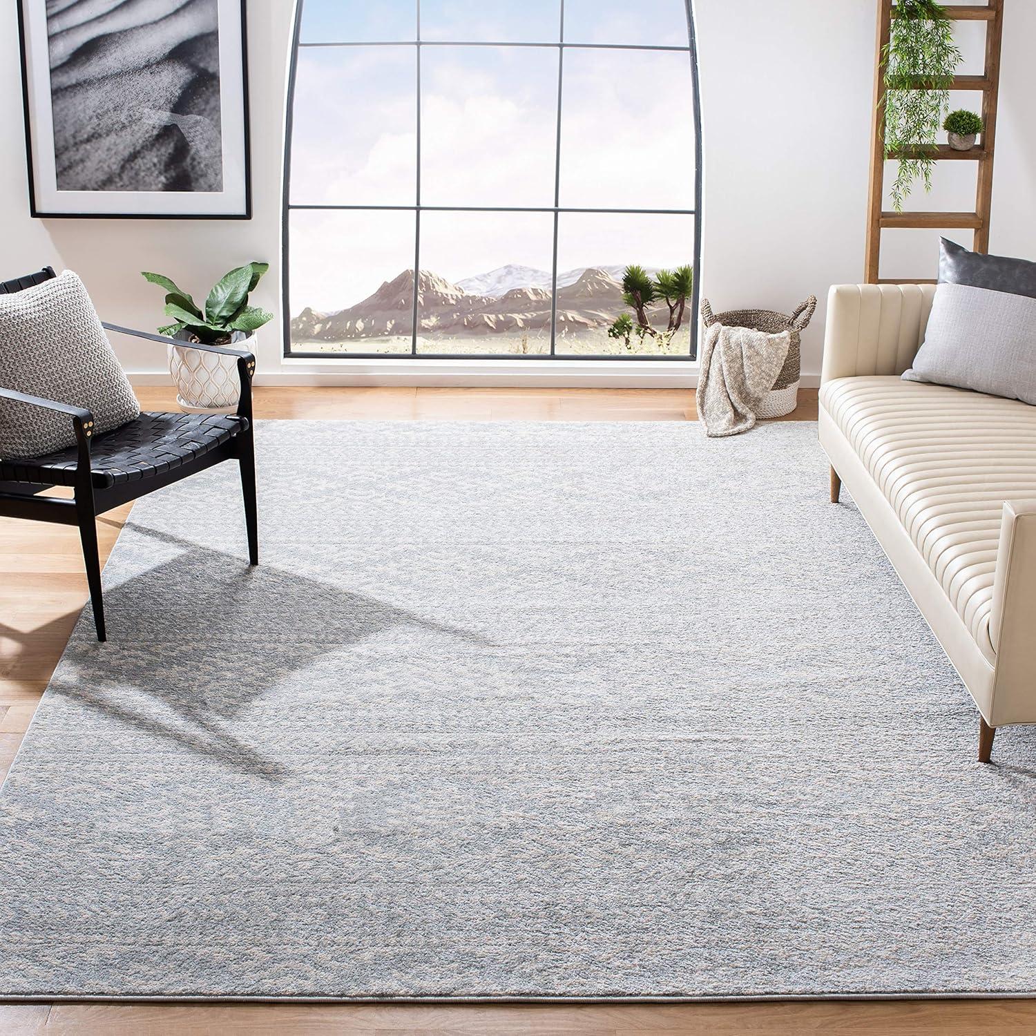 image:imageSAFAVIEH Area Rug 8x10 Tulum Collection Large Ivory amp Navy Moroccan Boho Tribal Design NonShedding amp Easy to Clean Ideal for Living Room Bedroom Dining Space TUL272DLight GreyIvory