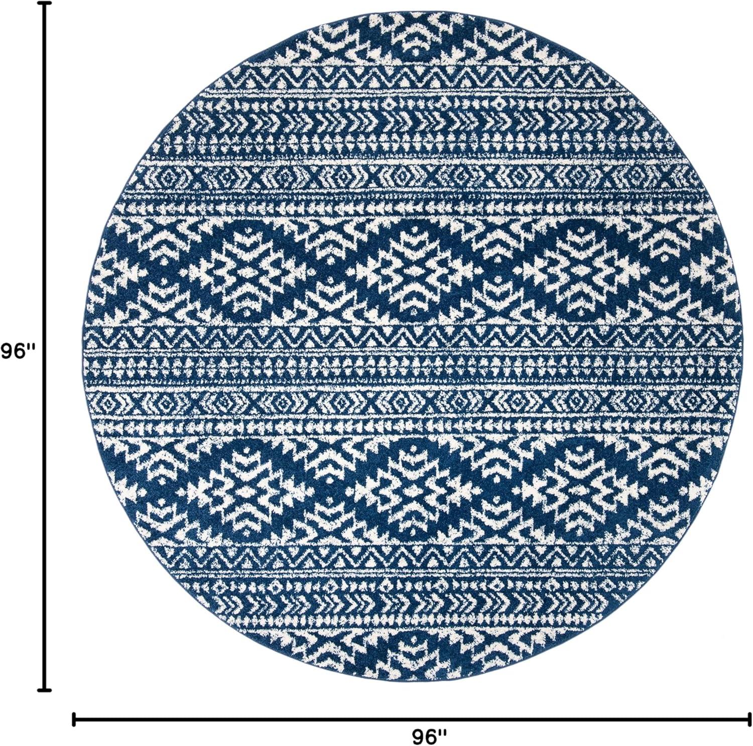 image:imageSAFAVIEH Area Rug 8x10 Tulum Collection Large Ivory amp Navy Moroccan Boho Tribal Design NonShedding amp Easy to Clean Ideal for Living Room Bedroom Dining Space TUL272DNavyIvory