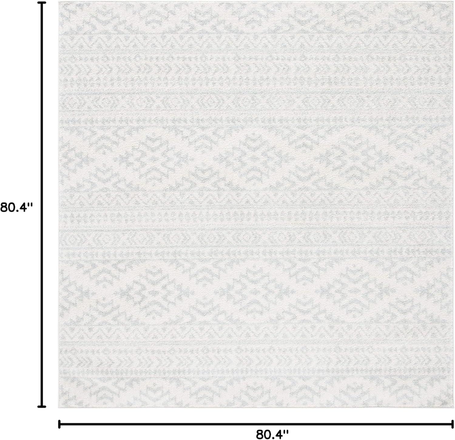 image:imageSAFAVIEH Area Rug 8x10 Tulum Collection Large Ivory amp Navy Moroccan Boho Tribal Design NonShedding amp Easy to Clean Ideal for Living Room Bedroom Dining Space TUL272DIvoryLight Grey